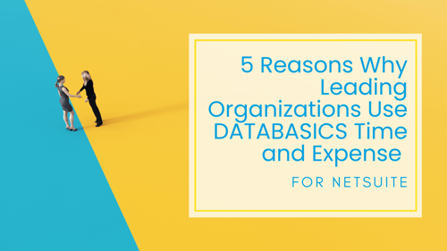 5 Reasons Why Leading Organizations Use DATABASICS Time and Expense