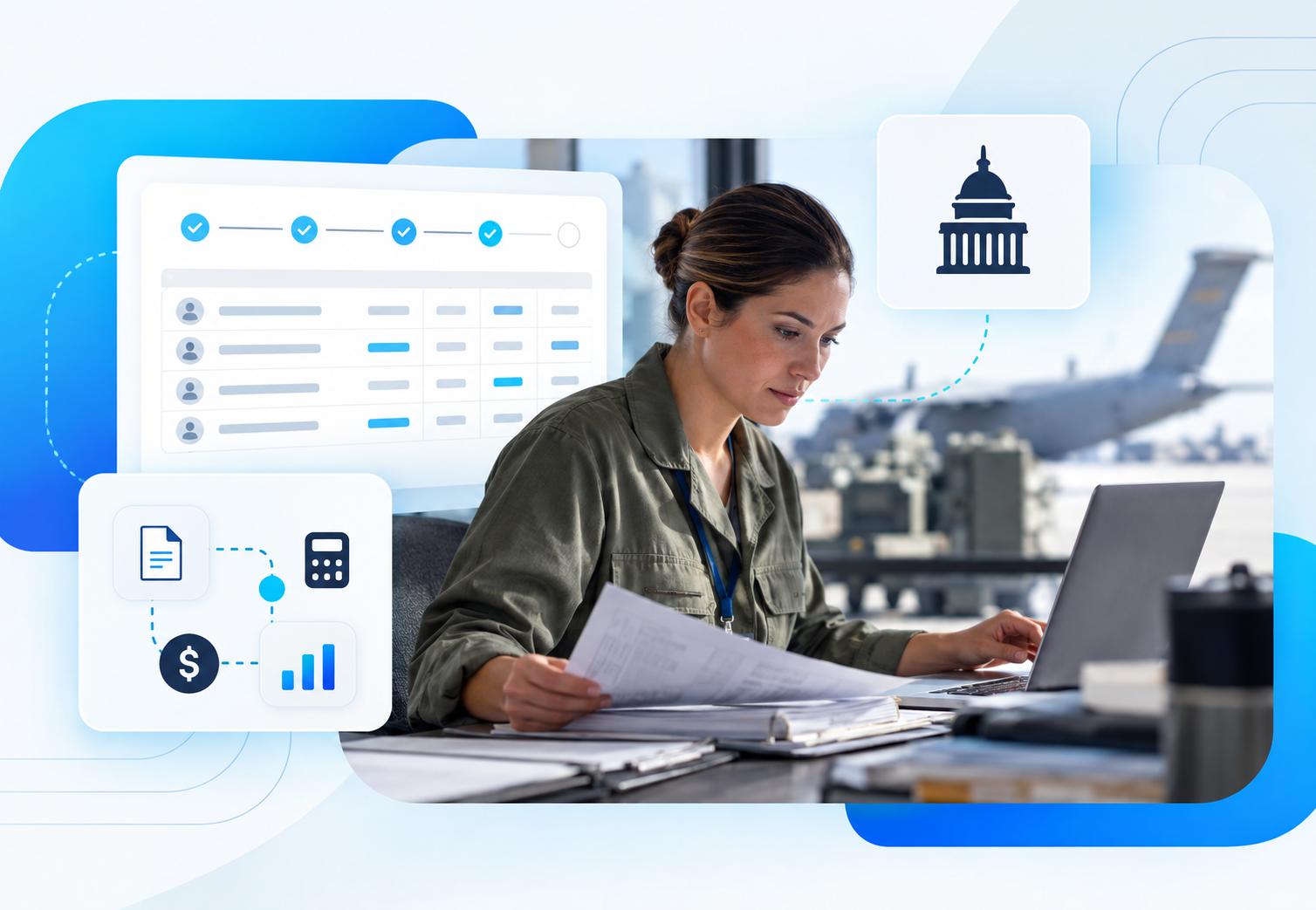 Defense Contract Timekeeping Dashboard