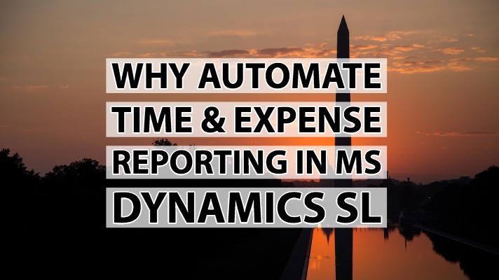Why MS Dynamics SL Users Need time & expense Automation