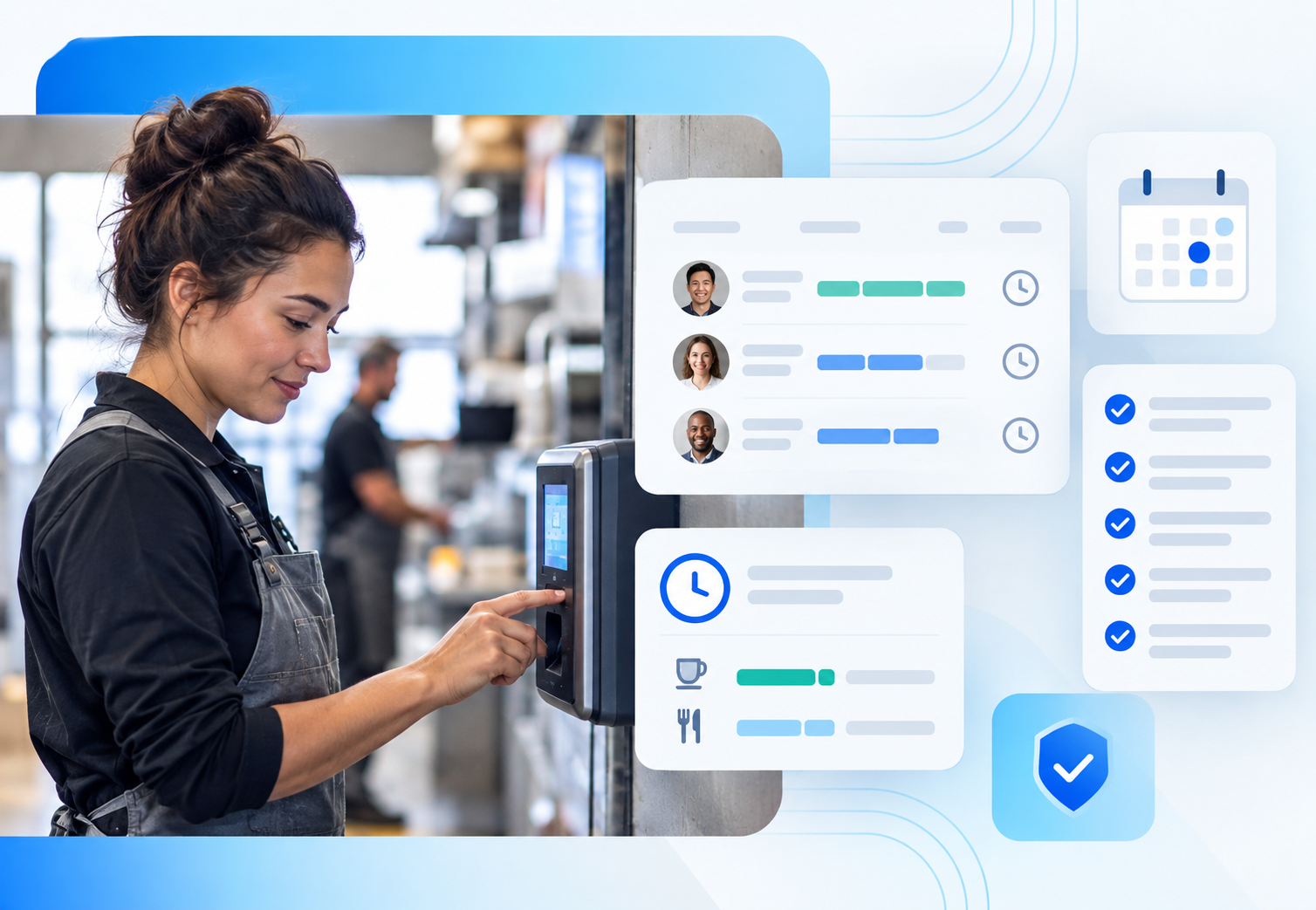 Modern Time Tracking Workplace Interface