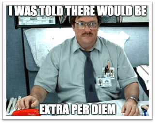 meme about non profit expense reports and per diems